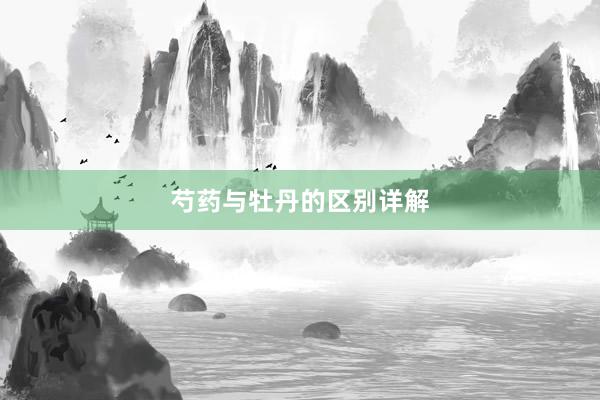 芍药与牡丹的区别详解