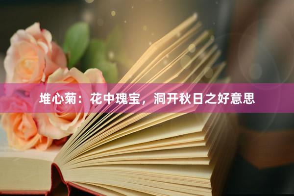 堆心菊：花中瑰宝，洞开秋日之好意思